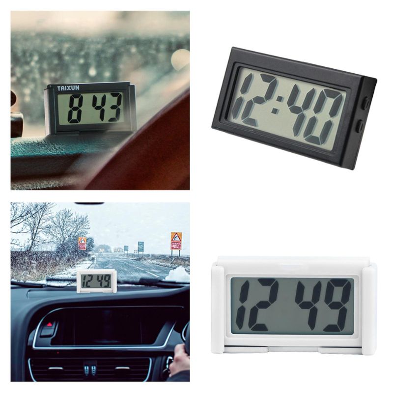  BYNYXI Horloge numérique de voiture, mini horloge de