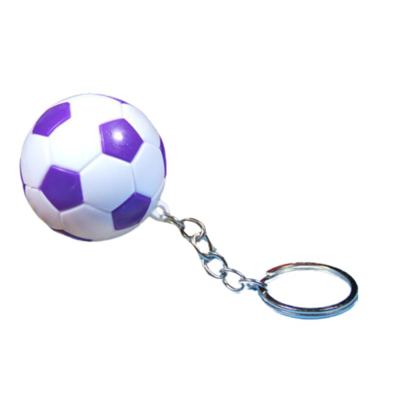 Porte-clé 'ballon de foot' - blanc - Kiabi - 3.00€