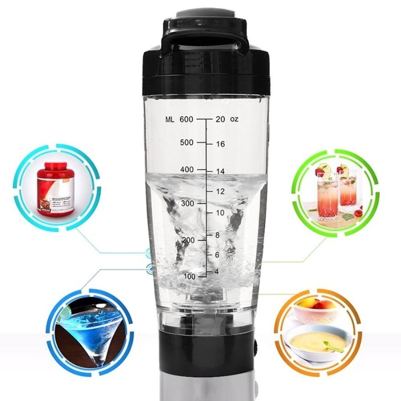 Shaker électrique – Bouteilles shaker pour protéines et poudre