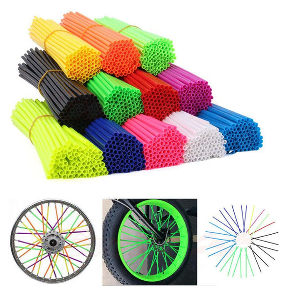 Rayons de vélo poudrés en couleurs Shocka