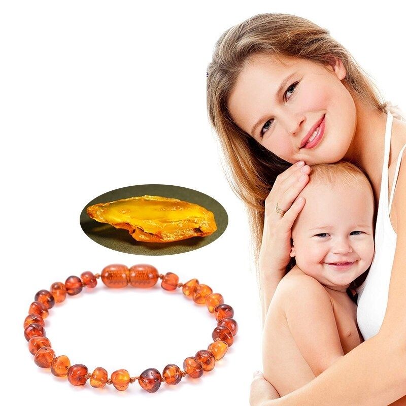 Bracelet d'ambre Bébé Cognac - Achat bracelet d'ambre bébé