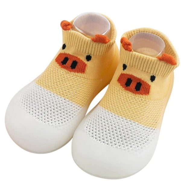 Rutschfeste Babyschuhe aus Socken