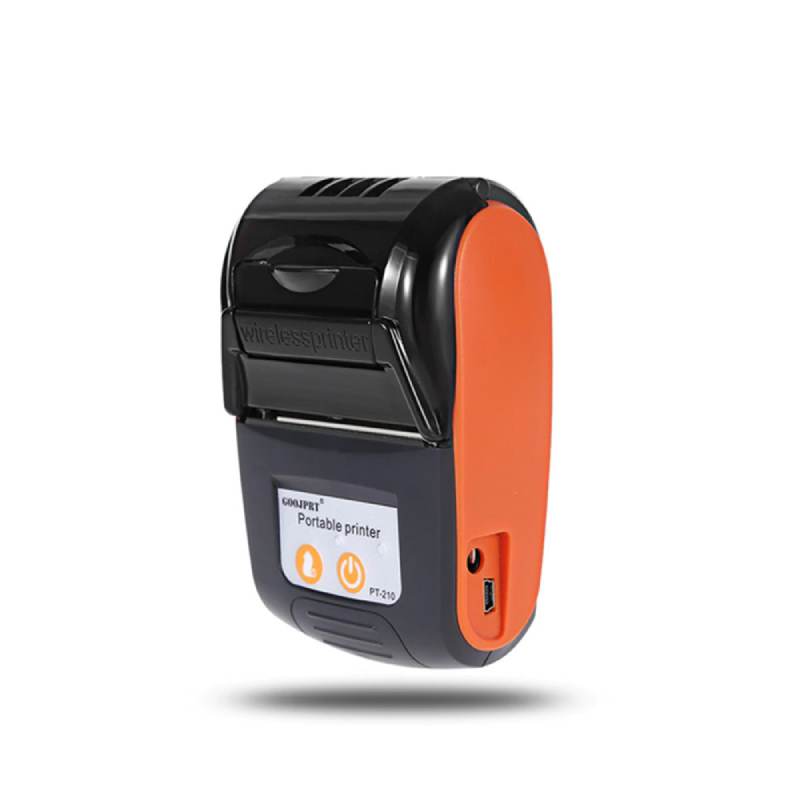 Imprimante thermique sans fil Bluetooth Imprimante de reçus photo avec  poche photo Portable + 1 rouleau de papier - Orange