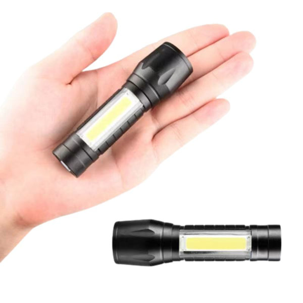 Lampe torche LED rechargeable USB, super lumineuse 100 000 lumens avec zoom  IPX65, étanche à l'eau, 3 modes de recherche puis[L744] - Cdiscount  Bricolage