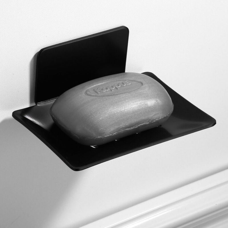 Black wall mounted soap dish