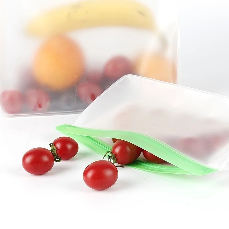 Silicone reusable freezer bag