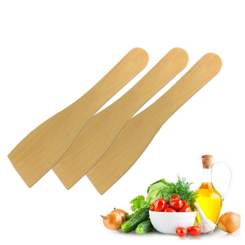 Squeegee wooden spatula
