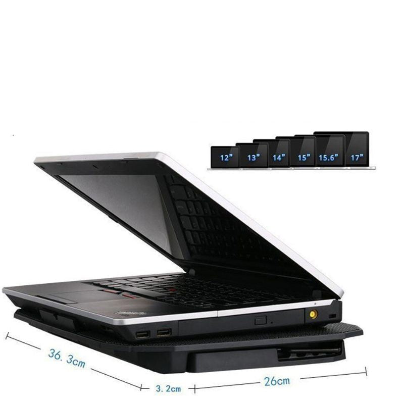 Support métal ventilé pour ordinateur portable Mesh noir