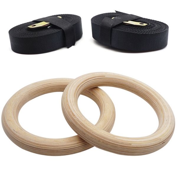 Wooden Gymnastic Rings CrossFit Musculation™
