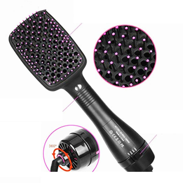 Brosse soufflante cheveux afro
