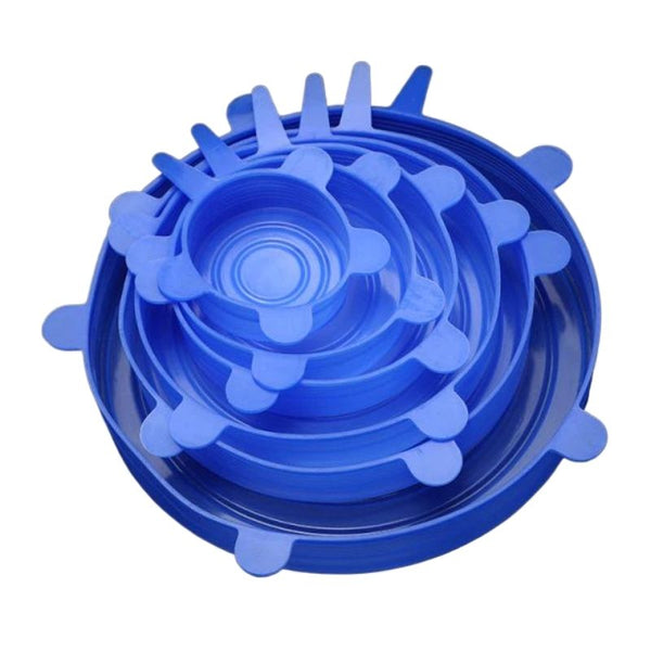Extendable silicone lid