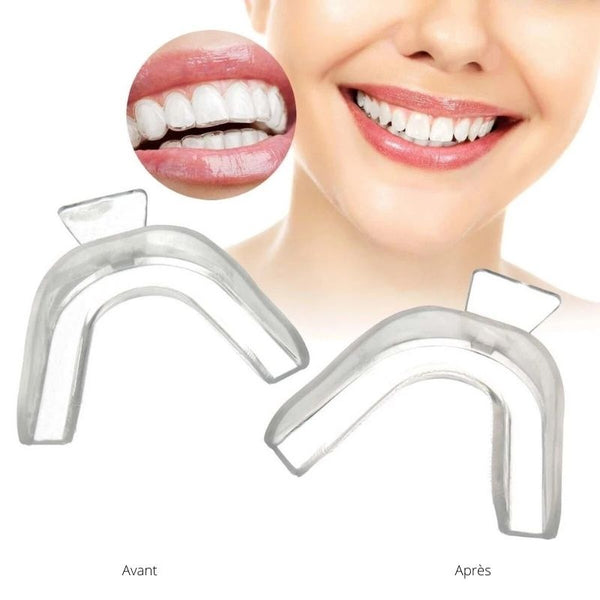 YLSHRF protège-dents en silicone, protège-dents portable en silicone pour  adultes, protecteur d'attelle de dents de rail de dentition avec boîte,  protège-dents 