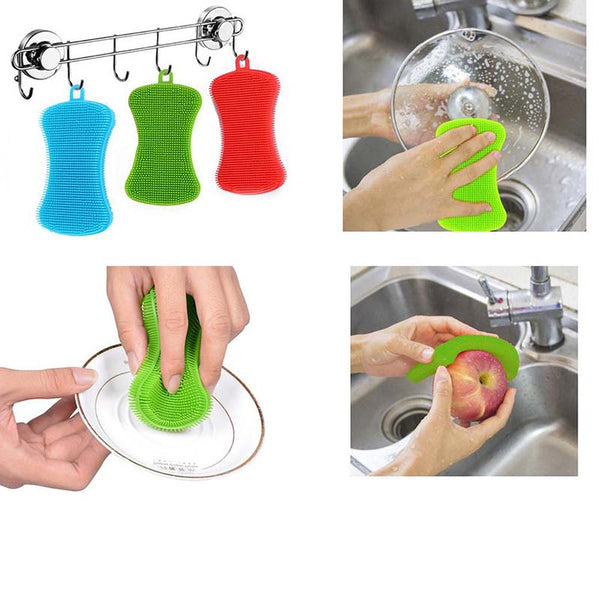 Éponge en silicone pour la vaisselle