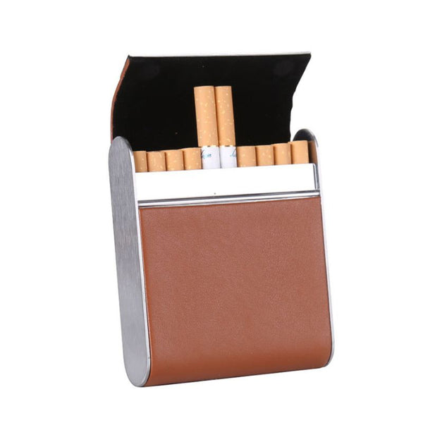 Porte-Cigarettes Femme, Porte Cigarette Cuir Paquet Étui à Cigarettes Porte  pour 20 Cigarettes Housse pour Cache(Noir) : : Mode