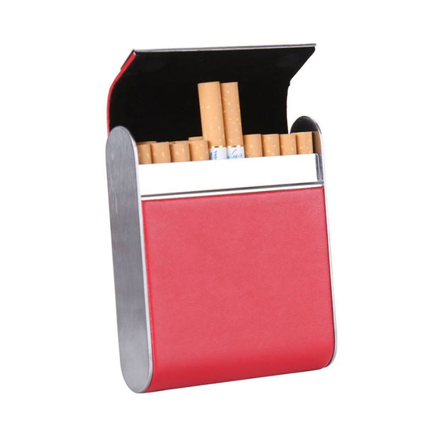 1 Pcs Étui Cigarette en Métal Boite Marron a Cigarettes Porte