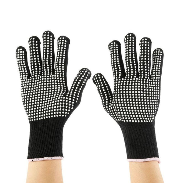 Gants anti-chaleur de cuisine textile + silicone 200° C max. Longueur 32cm  - Memphis Product