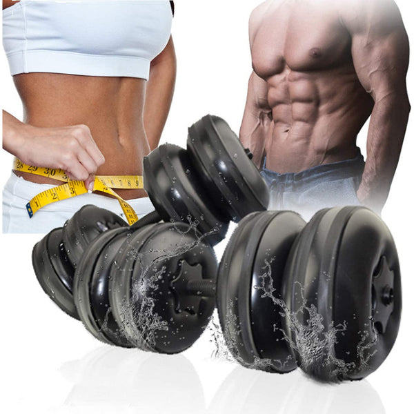 Adjustable water dumbbell