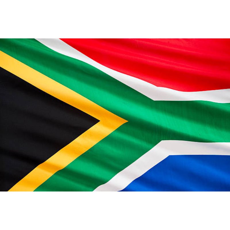 Drapeau Afrique du Sud sur Hampe à agiter - 5 tailles disponibles
