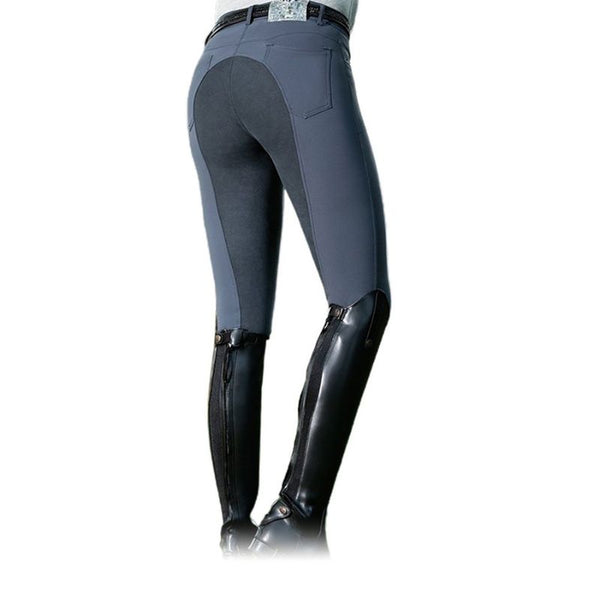 Equestly- Lux GripTEQ Riding Pants Charcoal Blk (Full Seat) - Equestrian  Team Apparel