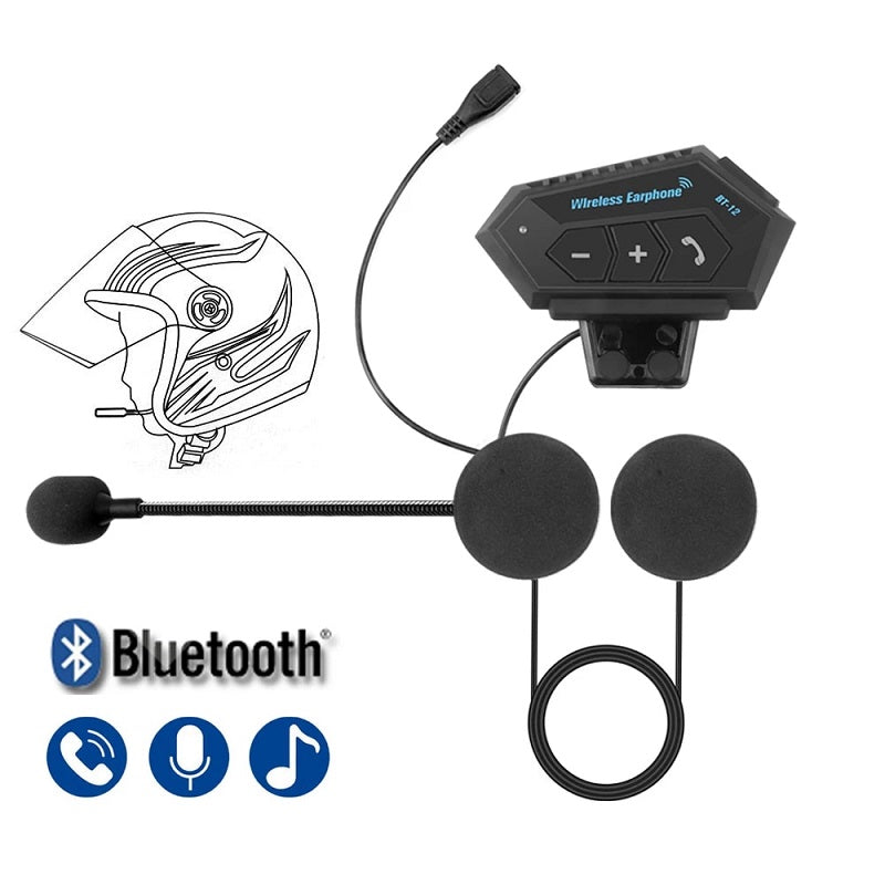 Le Plus Récent Casque De Moto Sans Fil Dconn T Max M Casque Découte  Bluetooth Avec Microphone Pour Téléphone Call1223A Du 89,34 €