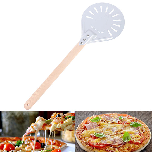 Spatule à pizza ronde de 7 pouces, spatule à pizza perforée avec