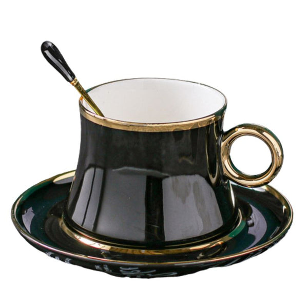 Tasse à café,Super grande tasse à café en céramique et soucoupe