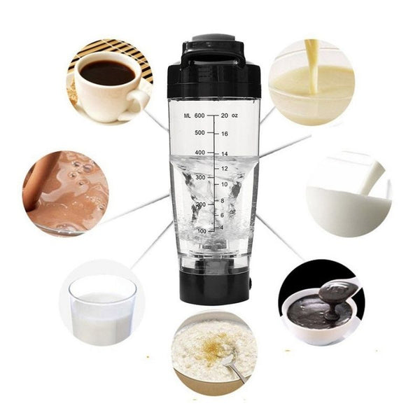 Shaker électrique – Bouteilles shaker pour protéines et poudre