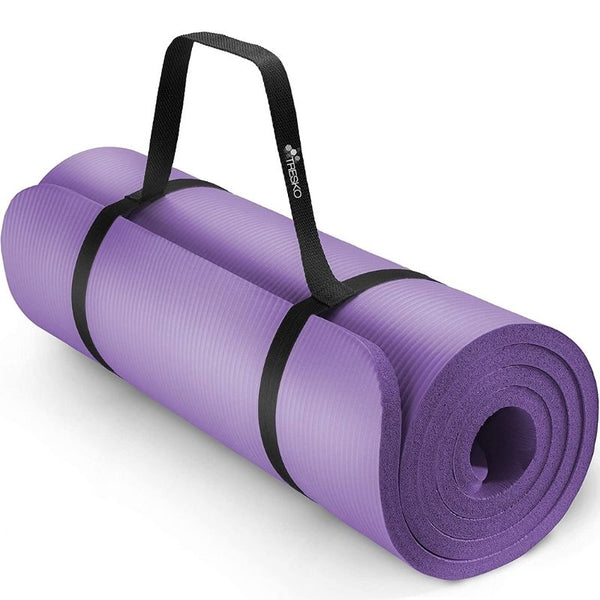 Vente tapis pour yoga, pilates, fitness et gym avec sangle de transport