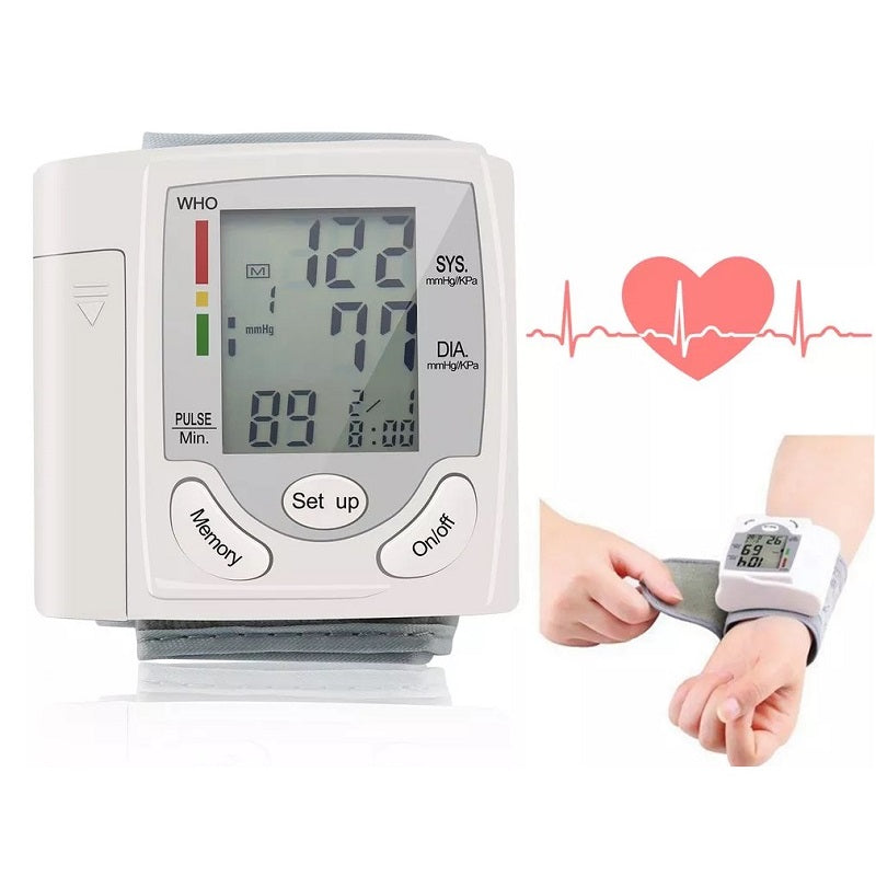 Blutdruckmessgerät am Handgelenk