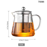 <tc>Glass teapot with infuser</tc>