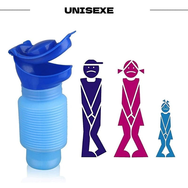 Portable male and female urinal