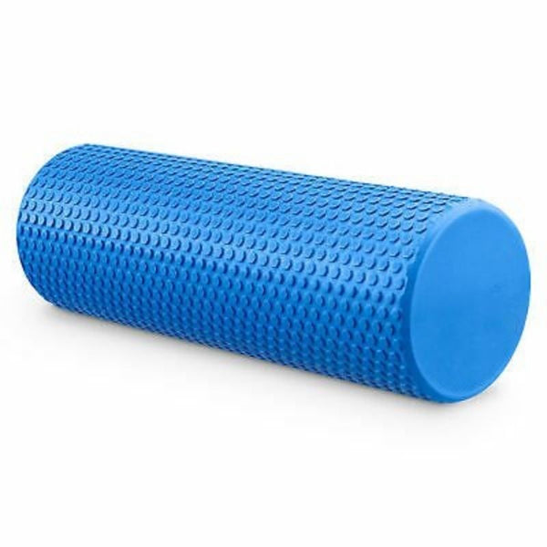 Sticker Mousse bleue rouleau pilates femme sport salle de fitness yoga 